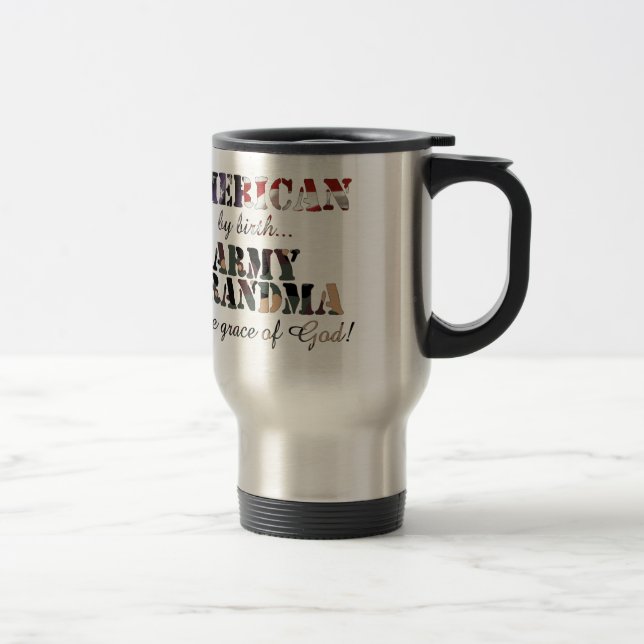 Taza De Viaje Gracia de Dios de la abuela del ejército (Derecha)