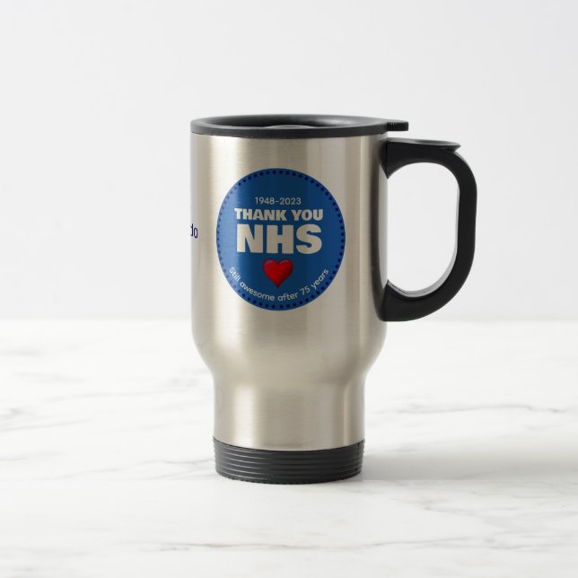Taza De Viaje GRACIAS NHS 75 Años (Derecha)