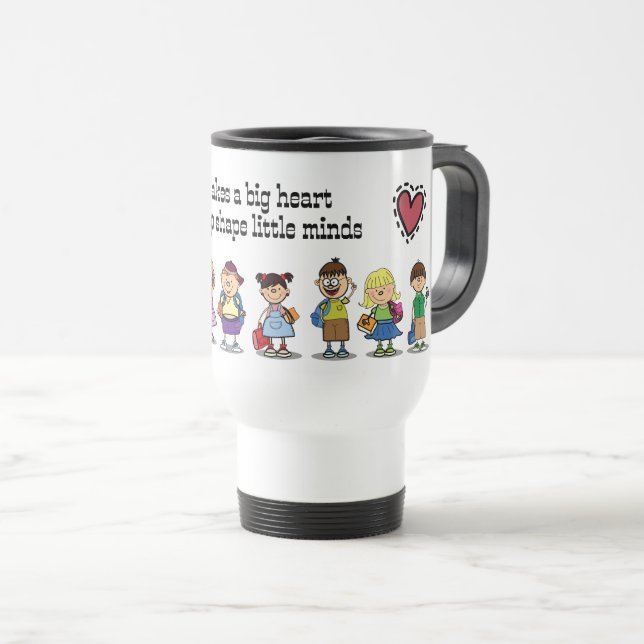 Taza De Viaje Gracias, Profesor. Niños de escuela y regalo de pr (Anverso derecho)