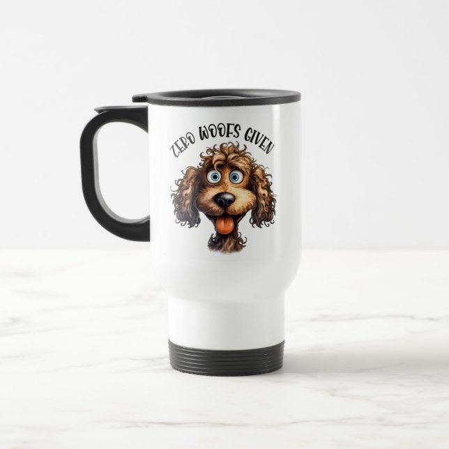 Taza De Viaje Gracioso arte verbal sarcástico (Izquierda)