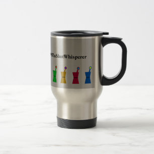 Taza De Viaje Gracioso Flu Shot Whisperer Gray