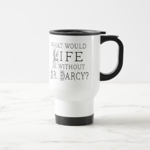 Taza De Viaje Gracioso Sr. Darcy Leyendo Cita