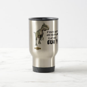 Taza De Viaje gracioso tazón de viaje "HAPPY DINOSAUR"
