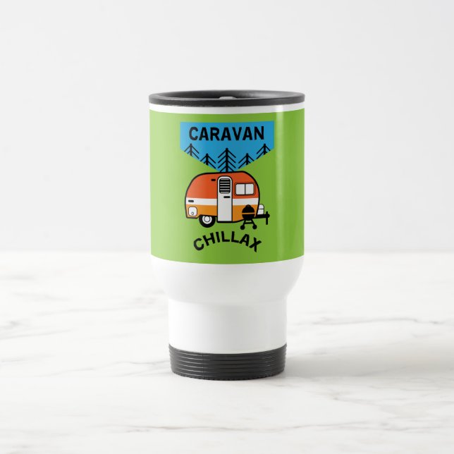 Taza De Viaje Graciosos regalos de caravana | Mejor caravana | C (Centro)