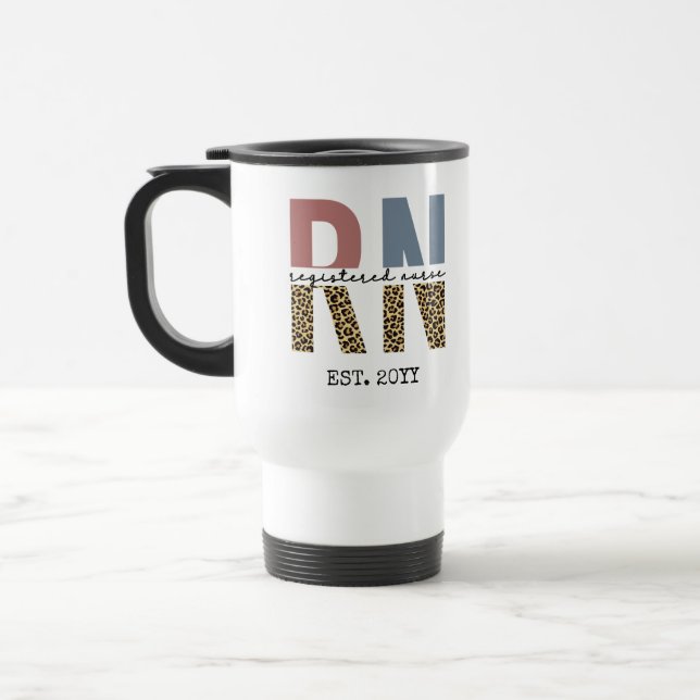 Taza De Viaje Graduación de enfermero de enfermería de RN (Izquierda)