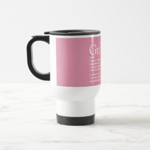 Taza De Viaje Graduación Definición Moderna Guay Girly Pink