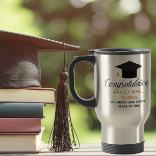 Taza De Viaje Graduación Felicidades 2023 Graduado Personalizado