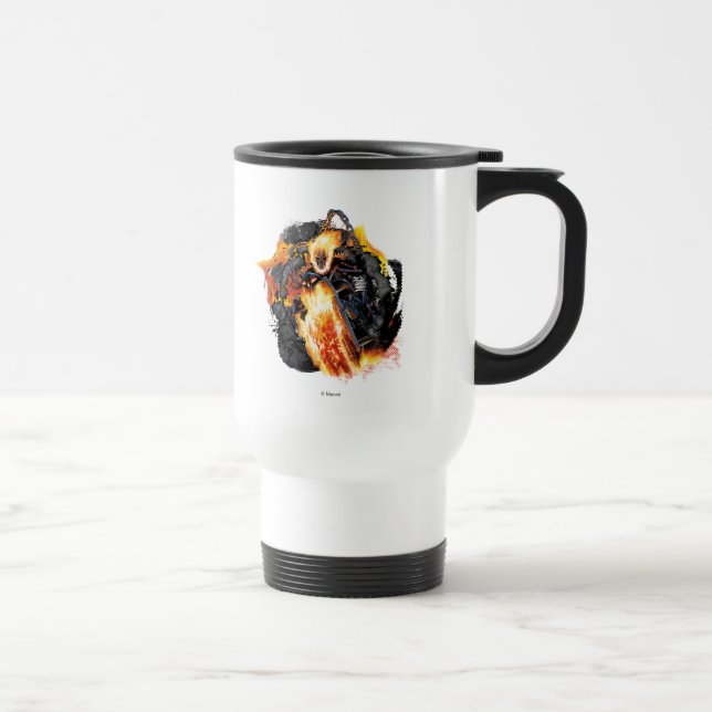 Taza De Viaje Gráfica de semitono del piloto fantasma (Derecha)