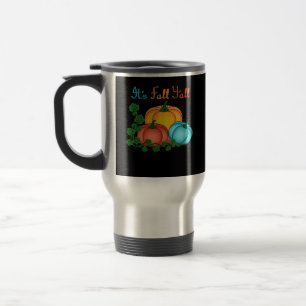 Taza De Viaje Gráfica retro de las toallas de otoño