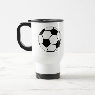 Taza De Viaje Gráfico clásico de balón de fútbol para fanáticos 