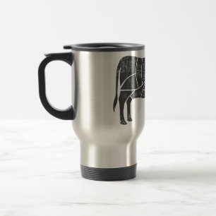 Taza De Viaje gráfico de carnicero