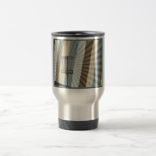 Taza De Viaje Gráfico de la cesta de golf de disco