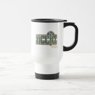 Taza De Viaje Gráfico de ortografía Jade Art Deco ACCIO™