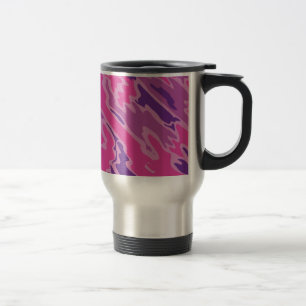 Taza De Viaje Gráfico de textura de camo rosado