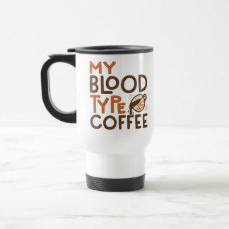 Taza De Viaje Gráfico de tipo de sangre de café para regalo de a