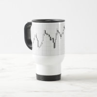 Gráfico financiero del mercado de valores en blanc