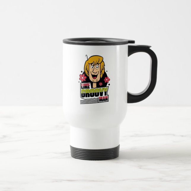 Taza De Viaje Gráfico impactante "Como hombre groovy" (Derecha)