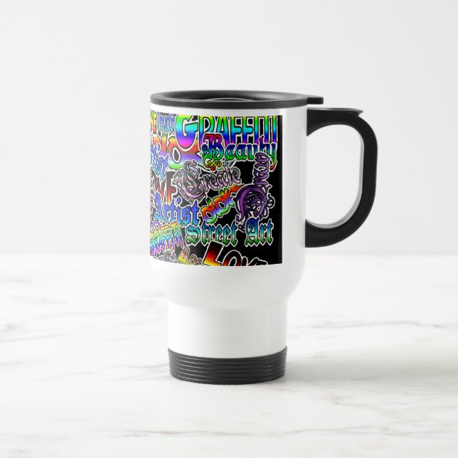 Taza De Viaje Grafiti "Ar" Artista términos Café Mug (Derecha)