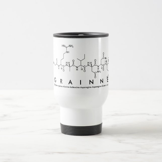 Taza De Viaje Grainne peptide name mug (Centro)