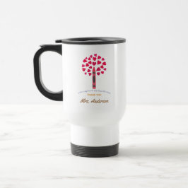 Taza De Viaje Gran árbol de crayones / Agradecimiento a maestros
