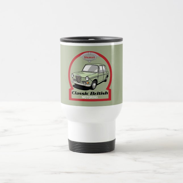 Taza De Viaje Gran Bretaña clásica Wolseley 1300 Car (Centro)
