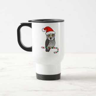 Taza De Viaje Gran búho gris Santa