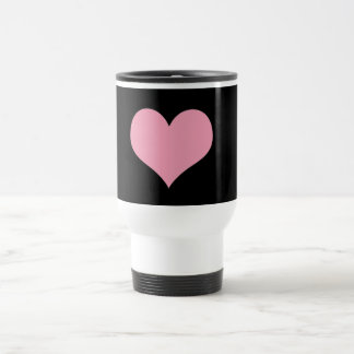 Taza De Viaje Gran Corazón de Amor Rosa