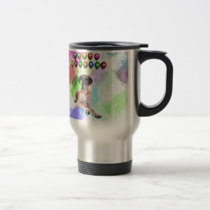 Taza De Viaje Gran Danés Deseando Feliz Año Nuevo
