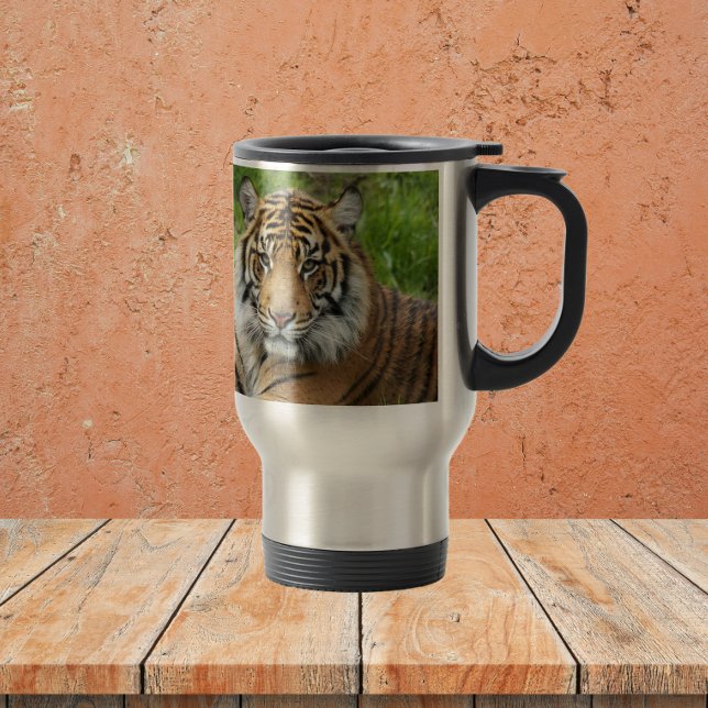 Taza De Viaje Gran gato Sumatran Tigre (In Situ)