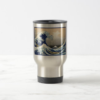 Taza De Viaje Gran Ola frente a Kanagawa y Monte Fuji Mar de Jap