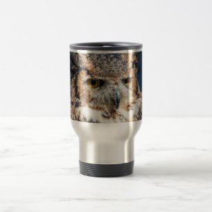 Taza De Viaje Gran retrato de búho