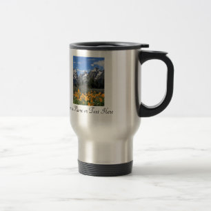 Taza De Viaje Grandes tetos con flores amarillas