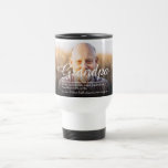 Taza De Viaje Grandpa, Grandfather, Papa Definition Script Photo<br><div class="desc">Personalise for your special grandpa,  grandad,  papa or pops to create a unique gift. A perfect way to show him how amazing he is every day. Designed by Thisisnotme©</div>