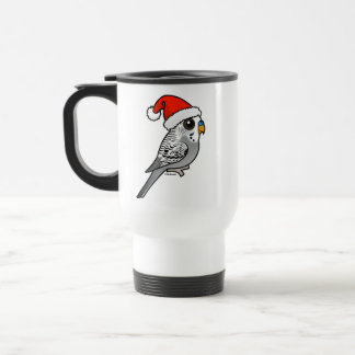 Taza De Viaje Gray Budgie Santa Claus