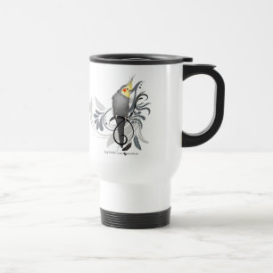 Taza De Viaje Gray Cockatiel