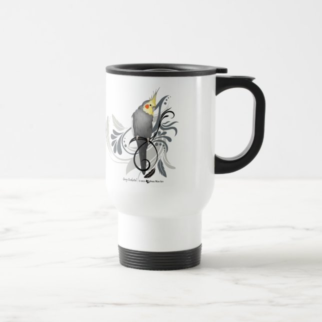 Taza De Viaje Gray Cockatiel (Derecha)