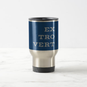 Taza De Viaje Gray Extrovertido Travel Mug