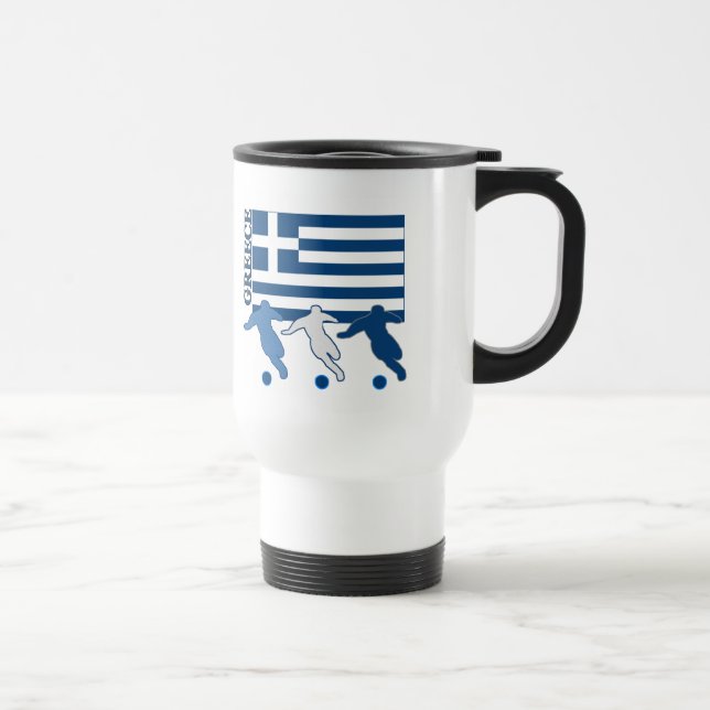 Taza De Viaje Grecia - jugadores de fútbol (Derecha)