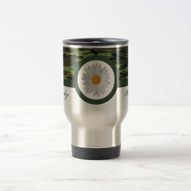 Taza De Viaje Green Camo Travel Mug (Centro)