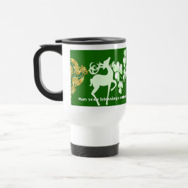 Taza De Viaje Green Irish Shamrock Blessings Saint Patricks Day
