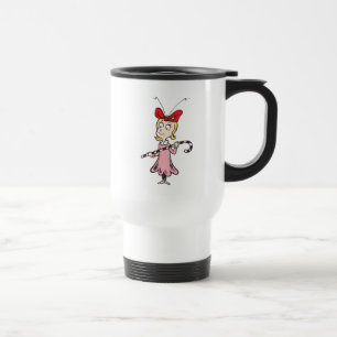 Taza De Viaje Grinch   Cindy-Lou Who - Sosteniendo Bastón de Car