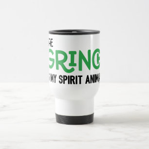 Taza De Viaje Grinch es mi Animal Espiritual Cita