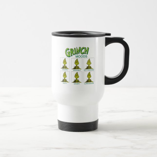 Taza De Viaje Grinch | Gráfico de estados de ánimo (Derecha)
