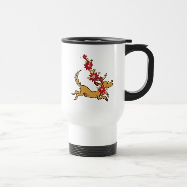 Taza De Viaje Grinch | Máx Navidades Pointsettia (Derecha)