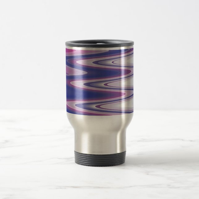 Taza De Viaje Gris azul de Fuchsia (Centro)
