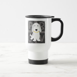 Taza De Viaje Gris y Blanco PBGV