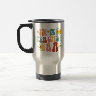 Taza De Viaje Groovy en la era de mi profesor de vuelta a la esc