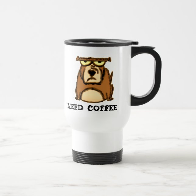 Taza De Viaje Grumpy Dog Travel Mug (Derecha)