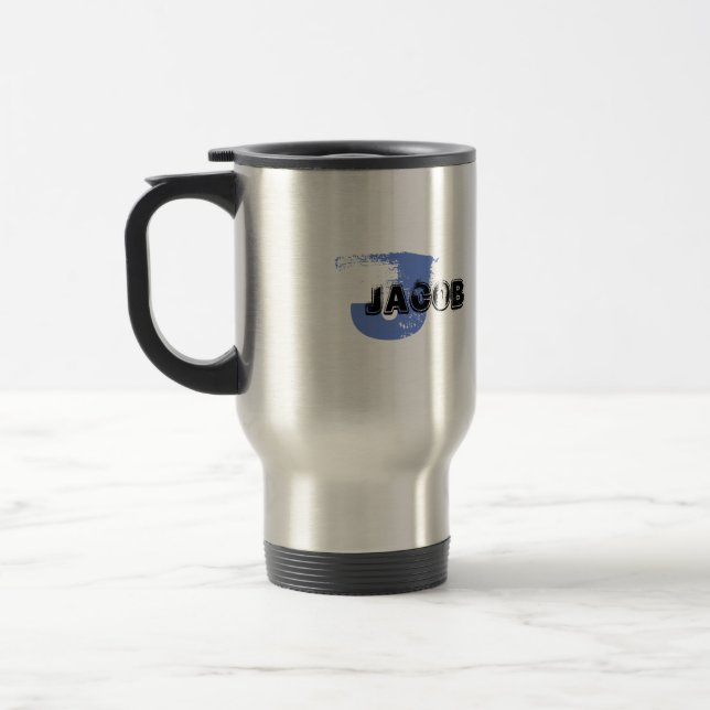 Taza De Viaje Grunge con monograma (Izquierda)