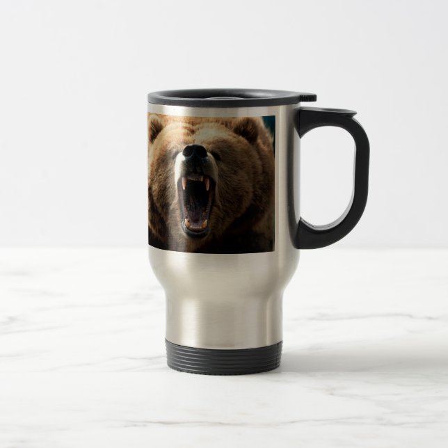 Taza De Viaje Gruñido del oso, orgullo del oso, OSO (Derecha)